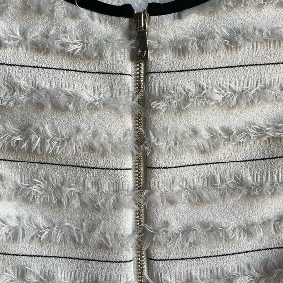 Women’s Sleeveless Striped Fringe Sheath Dress - Picture 4 of 7